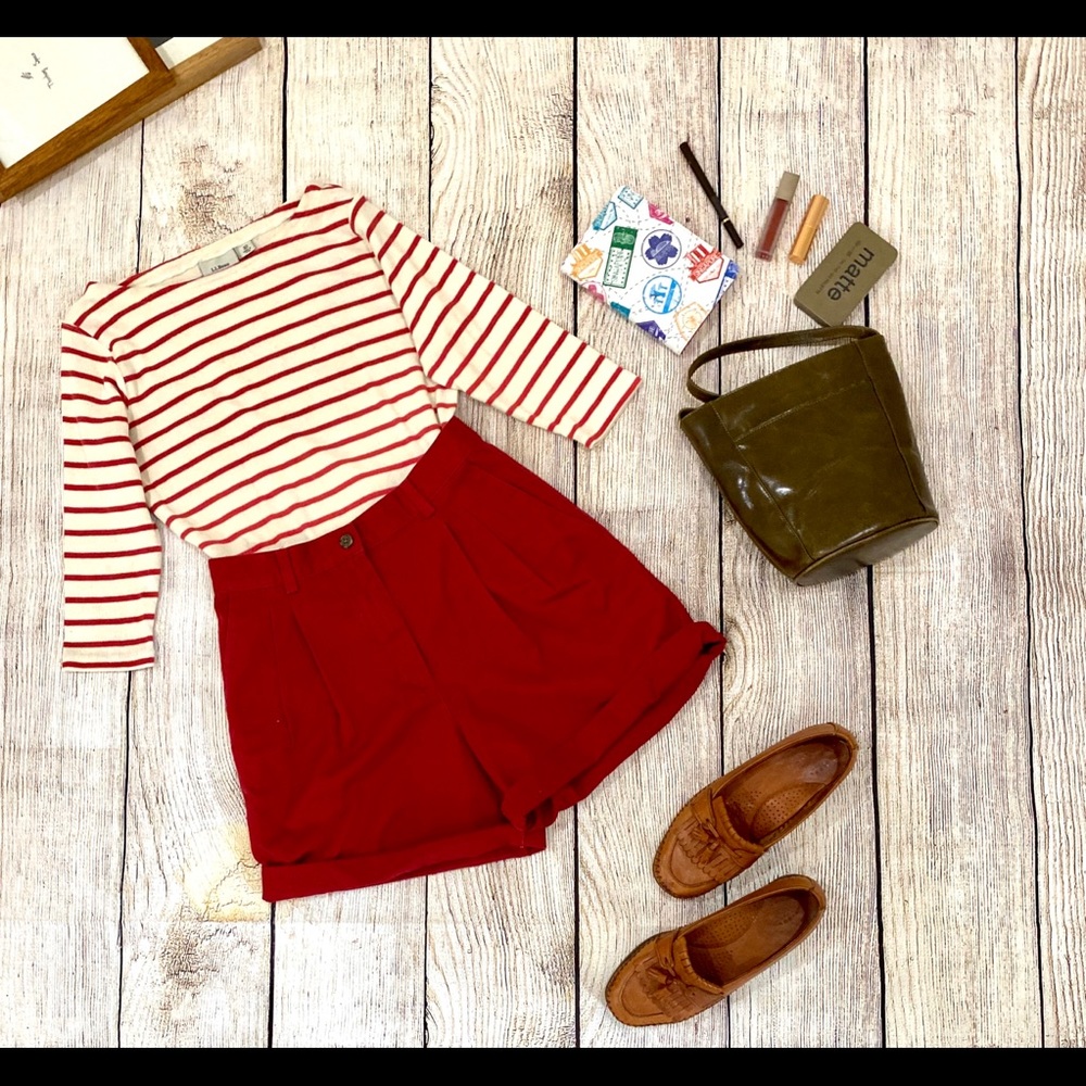 Women'sFrenchSailor's Shirt & PaperbagStyle Shorts